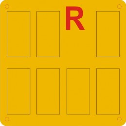 Fratelli Mondello – Targa Replica Rifrangente In Rilievo Per Rimorchio/Carrello (Battuta V2)