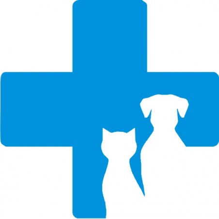 Adesivo Croce Veterinaria Cane Gatto Topo
