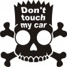 Burt Simpson Adesivo Sticker Decal don't Touch my Car