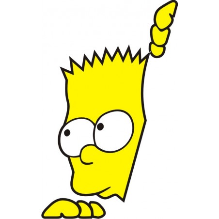 2 Adesivi Porta Burt Simpson